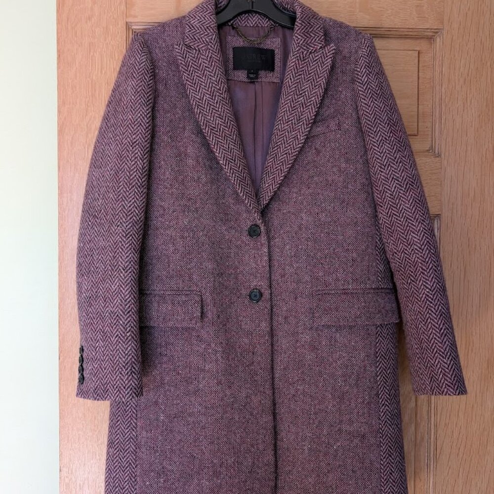 J. Crew Collection Herringbone/Tweed Irish wool coat